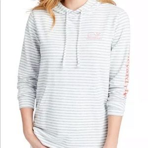 NWOT Vineyard Vines LS Striped Whale Terry Hoodie